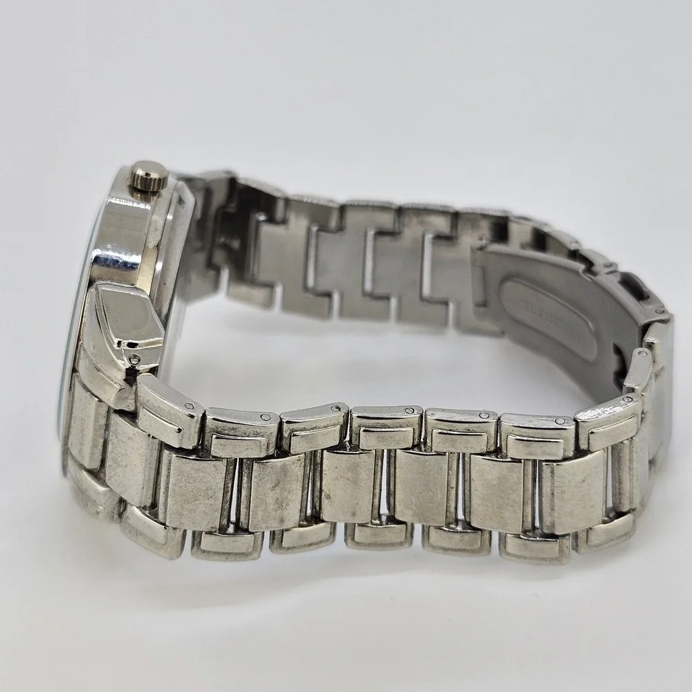 Men's Analog Watch 40MM Black Dial Gray Bracelet Band 7